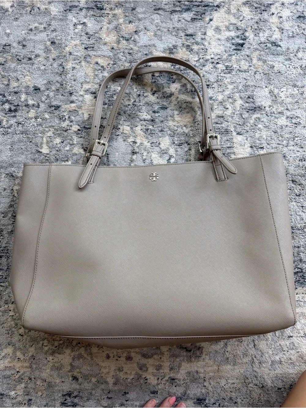 Tory Burch York tote French grey
